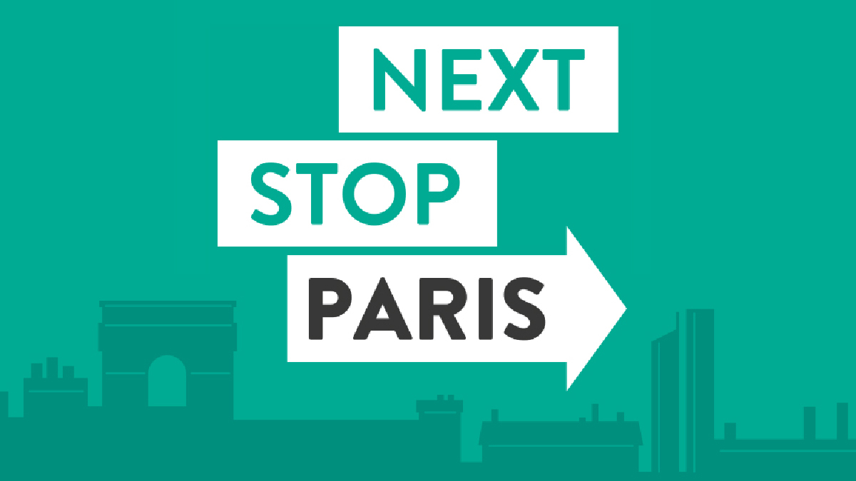 Logo Next Stop Paris, de la RATP - Designed by Curius
