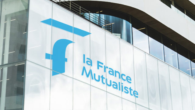 Logo façade La France Mutualiste - Designed by Curius