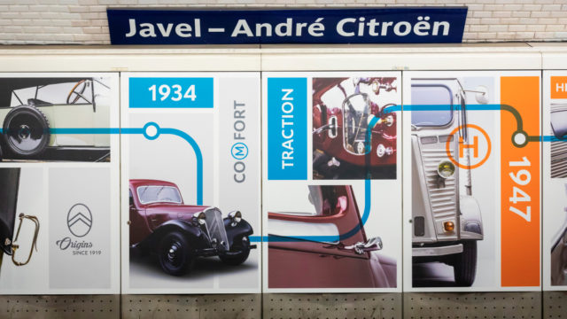 Fresque station métro Javel-Citroën © Designed by CURIUS