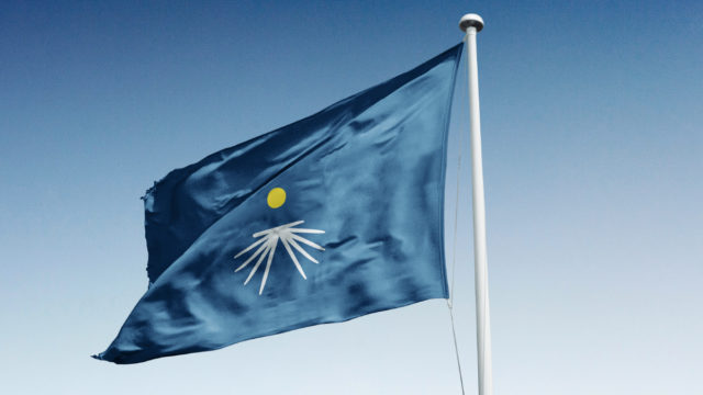 Drapeau Les Compagnons de route du Secours Catholique - Designed by Curius