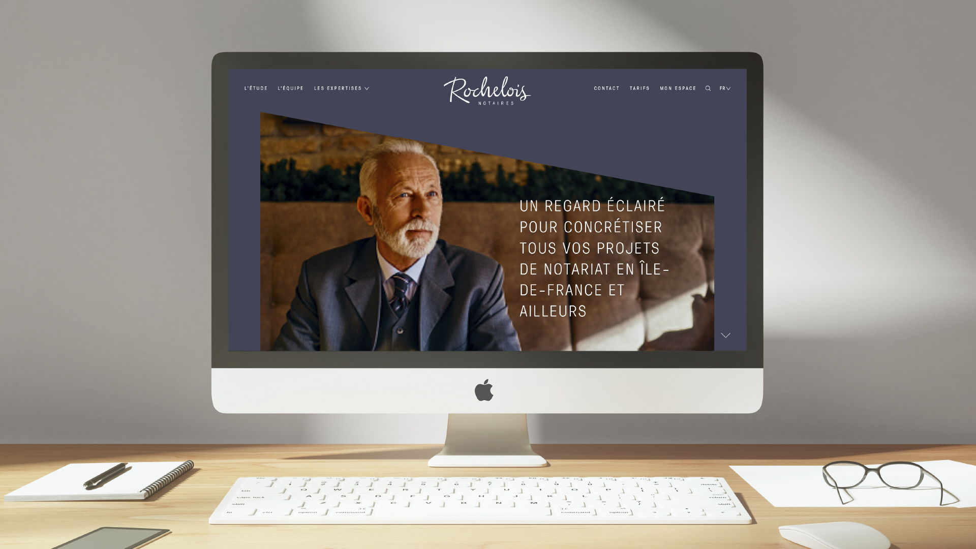 Site Rochelois Notaires - Designed by Curius