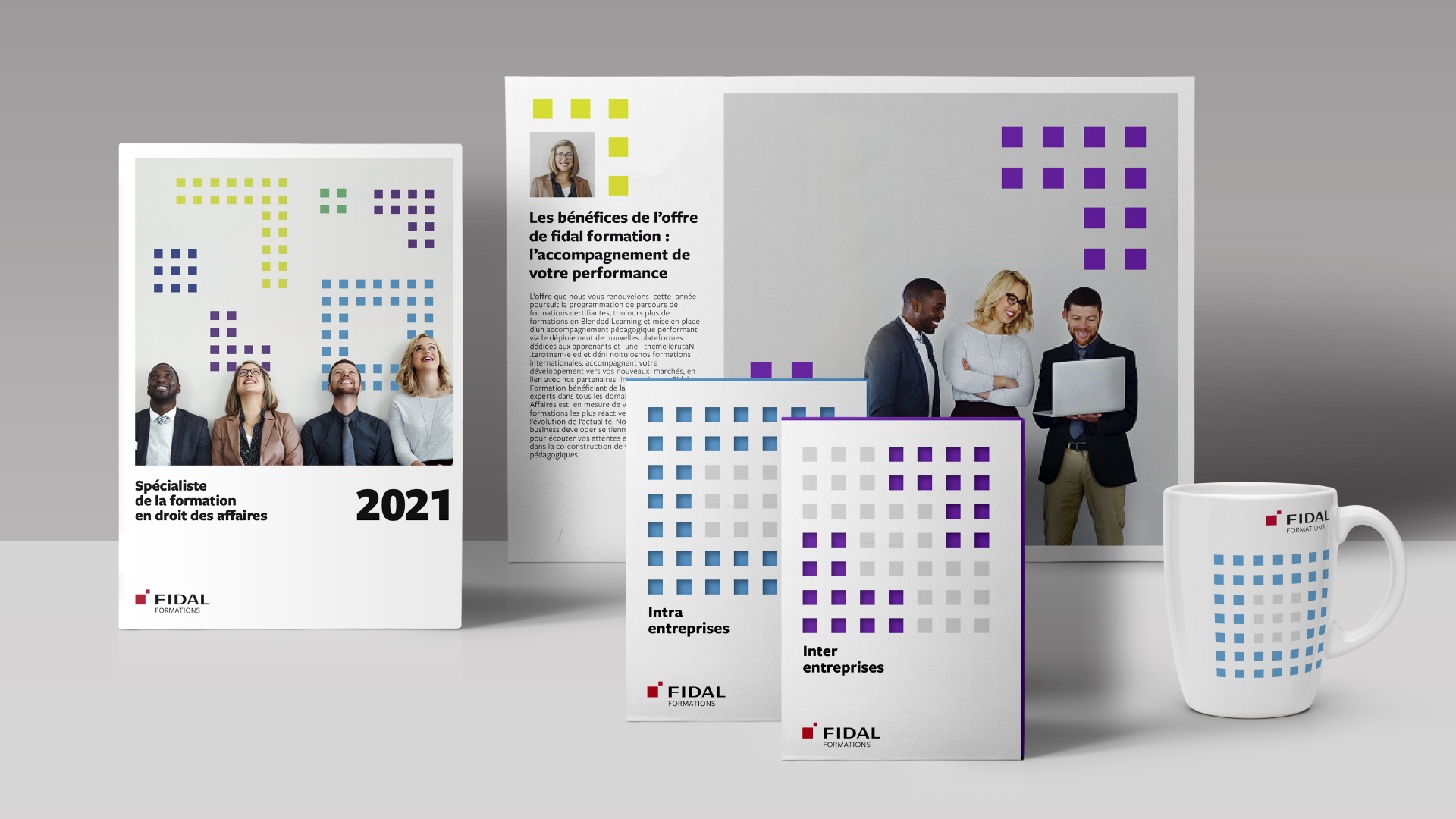 Identité visuelle Fidal Formation © Designed by Curius