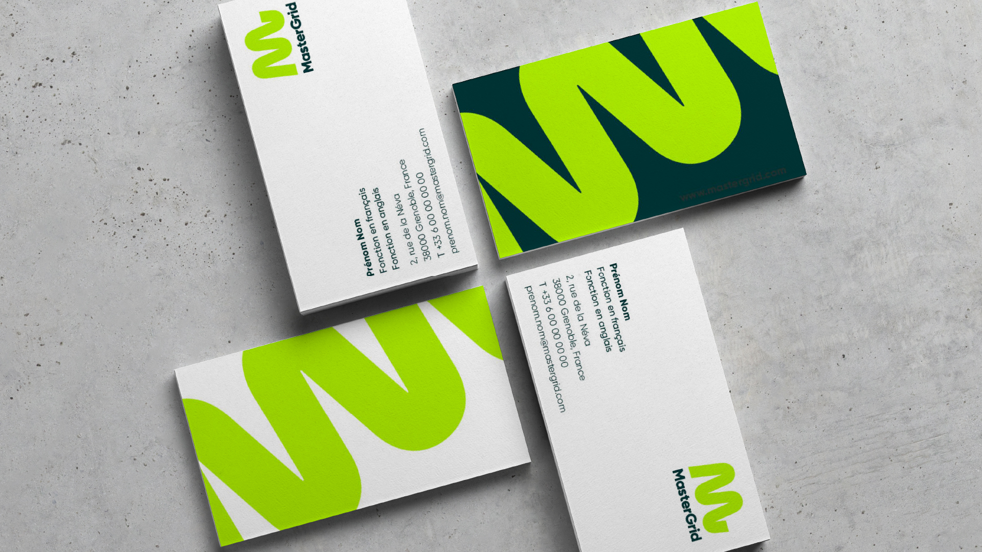 Cartes de visite MasterGrid - Designed by Curius